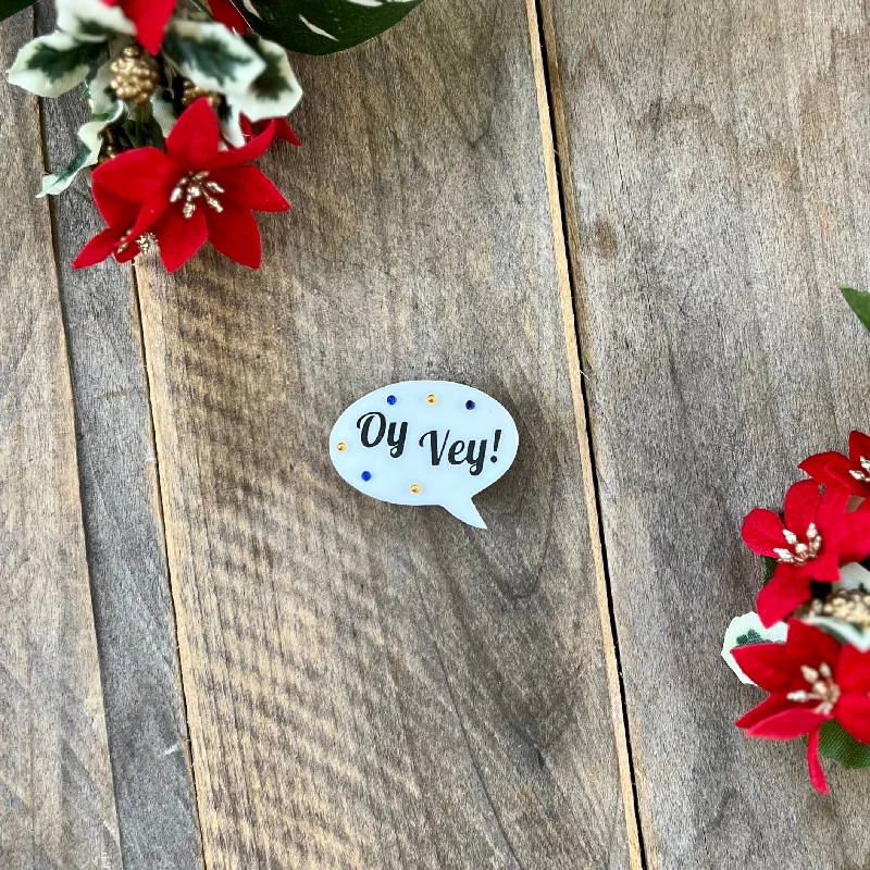 Mini Oy Vey! Brooch