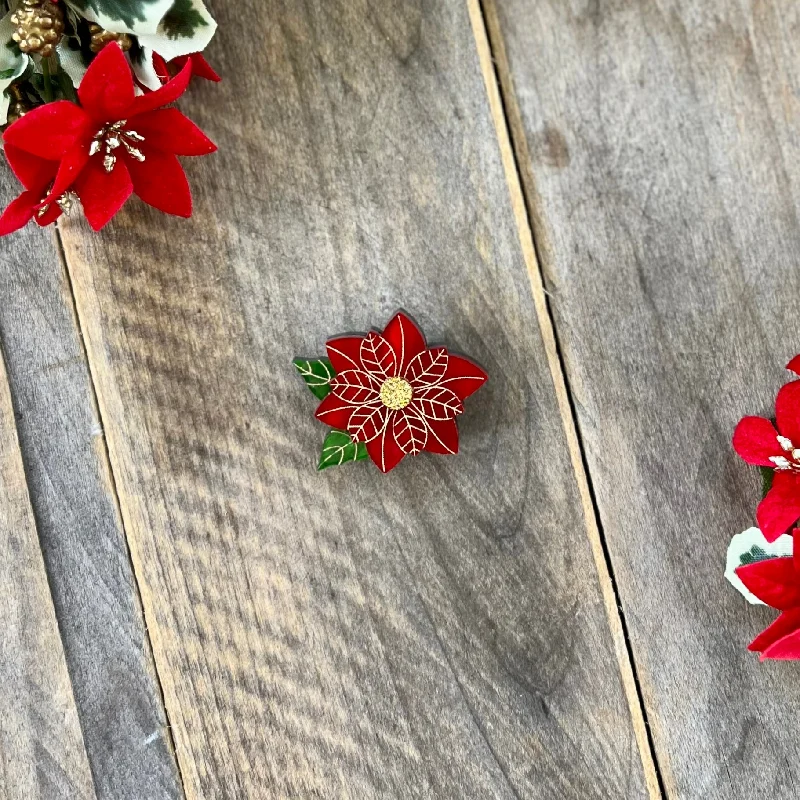 Mini Poinsetta Brooch