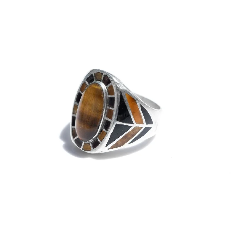 Mr. LOWE Tiger's Eye Southwest Ring