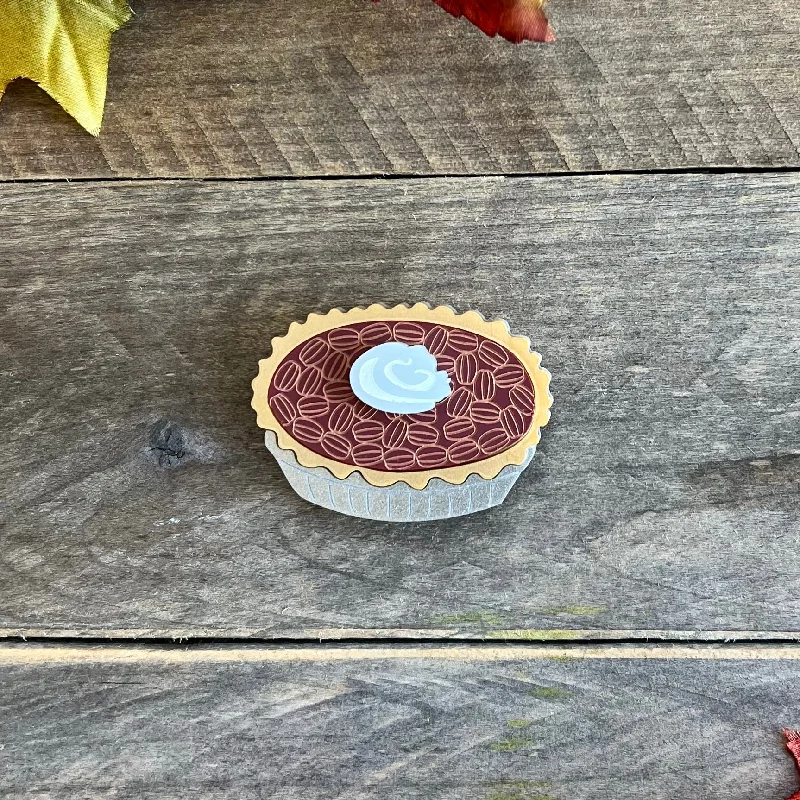 Pecan Pie Brooch