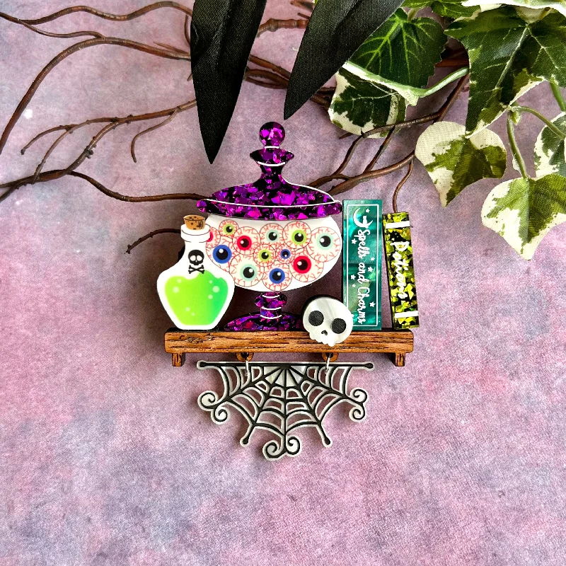 Spooky Shelf Brooch