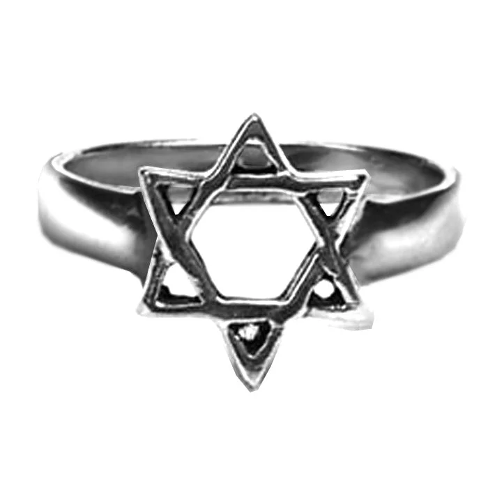 Sterling Silver Star of David Ring