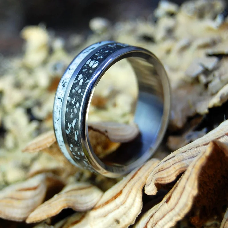 Where Goliath Fell I Elah Valley Stones | Men's Elah Valley Stones & Titanium Wedding Ring